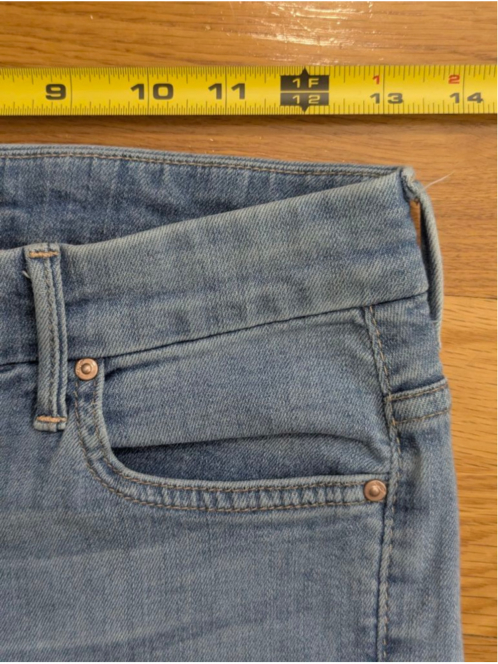MOTHER Looker Skinny Jeans Light Kitty Blue Size 27 - Picture 9 of 14